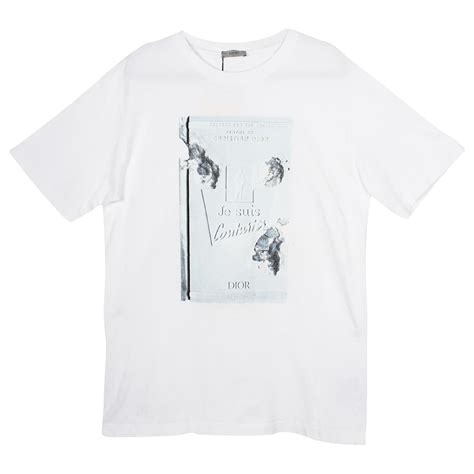 dior arsham t-shirt|White Cotton Jersey T.